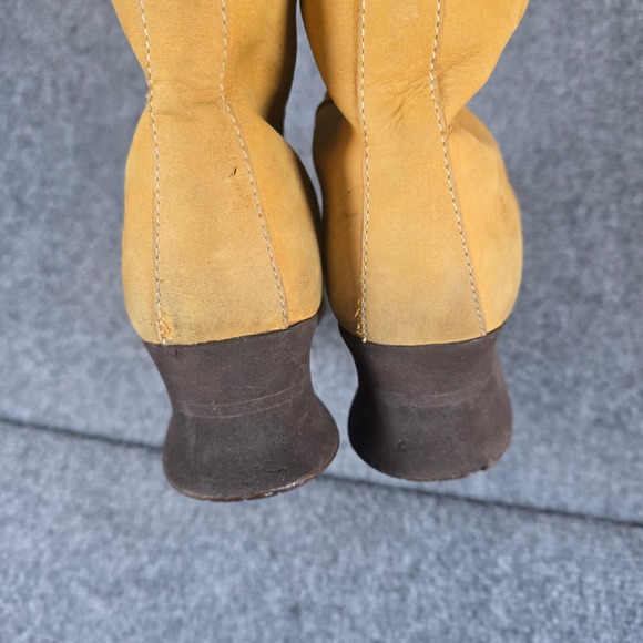 Timberland‎ Wedge Lace Up Boots Tan Suede Womens Size 9M - Picture 6 of 11